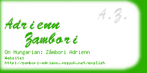 adrienn zambori business card